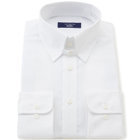 【JOHN PEARSE comfort navy】【STYLISH】【形態安定】タブカラードレスワイシャツ/ホワイト×ドビーストライプ