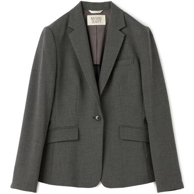 【NATURAL BEAUTY】【年間】1釦ジャケット/グレー