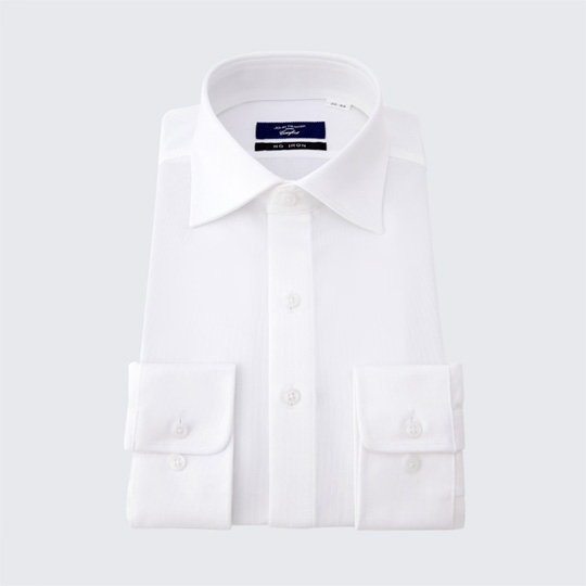 ワイドカラーワイシャツ/ホワイト×ドビー/ULTRA MOVE