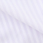 【JOHN PEARSE White】【ノーアイロン】ボタンダウンドレスワイシャツ/ホワイト＆パープル×ストライプ/釦付糸：パープル/ULTRA MOVE/ニット素材 カラーチップ
