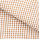 【stanley blacker new york】【長袖】シアサッカーギンガムチェックカッタウェイシャツ/ベージュ カラーチップ