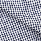 【stanley blacker new york】【長袖】シアサッカーギンガムチェックカッタウェイシャツ/ネイビー カラーチップ