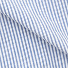 【stanley blacker new york】【長袖】シアサッカーストライプボタンダウンシャツ/ブルー カラーチップ