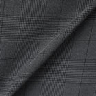 【発送在庫あり】【ファブリーズ認定！抗菌消臭加工】【JOHN PEARSE White】【春夏】1タックパンツ/グレー×グレンチェック/ULTRA MOVE/ウエストムーブ仕様/※裾上げ必要 カラーチップ