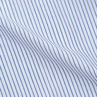 【形態安定】ボタンダウンワイシャツ/ホワイト×ネイビーストライプ カラーチップ