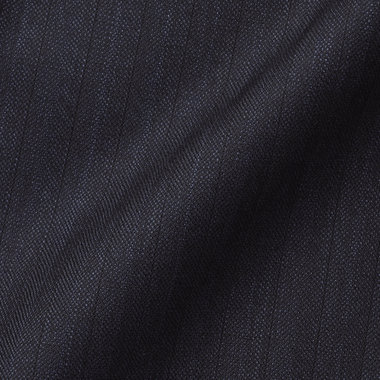 【KANSAIMAN collection】【秋冬】2釦シングルスーツ ショートタック/ネイビー×ストライプ/REAL NAVY COLLECTION/NEW ZEALAND WOOL SHOWER CLEAN/SustainaBee Wool