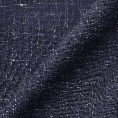 【stanley blacker new york】【春夏】3釦段返りジャケット/ネイビー×スラブ