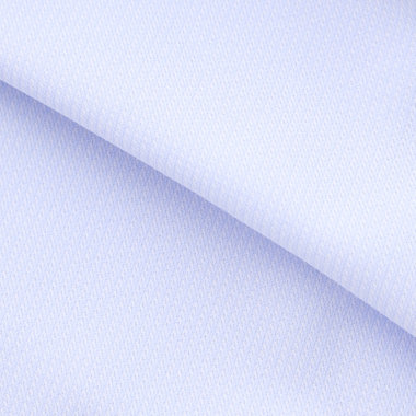 【JOHN PEARSE White】【ノーアイロン】ボタンダウンドレスワイシャツ/ブルー×ドビーツイル/釦付糸：ネイビー/ULTRA MOVE/ニット素材