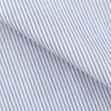 【半袖】【JOHN PEARSE Black】【形態安定】ボタンダウンドレスワイシャツ/ネイビー＆ホワイト×ストライプ/襟裏別布/釦.釦付糸：ネイビー/ULTRA BREATH COOL