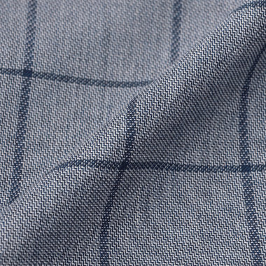 【stanley blacker new york】【春夏】2釦ジャケット/グレー×ウィンドペン