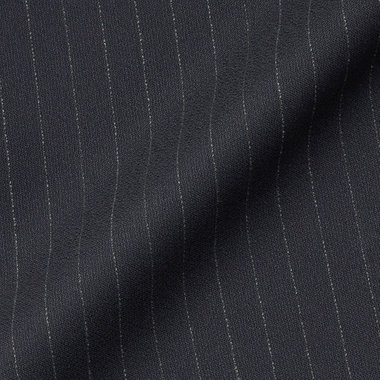 【JOHN PEARSE Comfort】【秋冬】2釦シングルスーツ ショートタック/ネイビー×ジョーゼットストライプ /REAL NAVY /NEW ZEALAND WOOL/※裾上げ必要