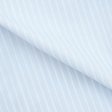 【形態安定】ボタンダウンワイシャツ/ブルー×ホワイトストライプ