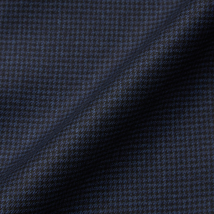 ドナートヴィンチ 【Donato Vinci Italy CLASSICO】【秋冬】2釦シングルスーツ 2タック/ネイビー×ハウンドトゥース/REAL NAVY COLLECTION/NEW ZEALAND LIMITED WOOL/※裾上げ必要 紺中間