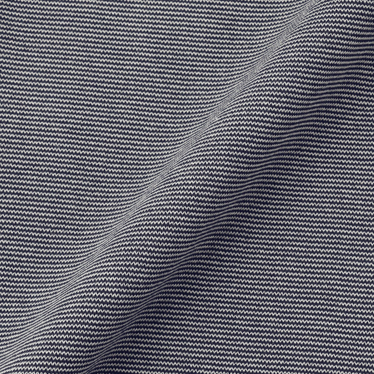 スタンリーブラッカ 【stanley blacker new york】【半袖】ボーダーニットティー/ネイビー 紺中間