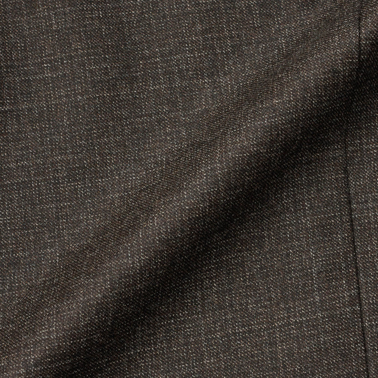 ＪＰ コンフォート 【JOHN PEARSE Comfort】【秋冬】2釦シングルスーツ ショートタック/ブラウン×カスレソリッド /REAL BROWN /NEW ZEALAND WOOL/※裾上げ必要 茶中間