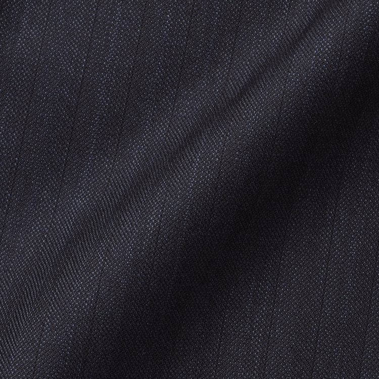 ＫＡＮＳＡＩＭＡＮ 【KANSAIMAN collection】【秋冬】2釦シングルスーツ ショートタック/ネイビー×ストライプ/REAL NAVY COLLECTION/NEW ZEALAND WOOL SHOWER CLEAN/SustainaBee Wool 紺中間