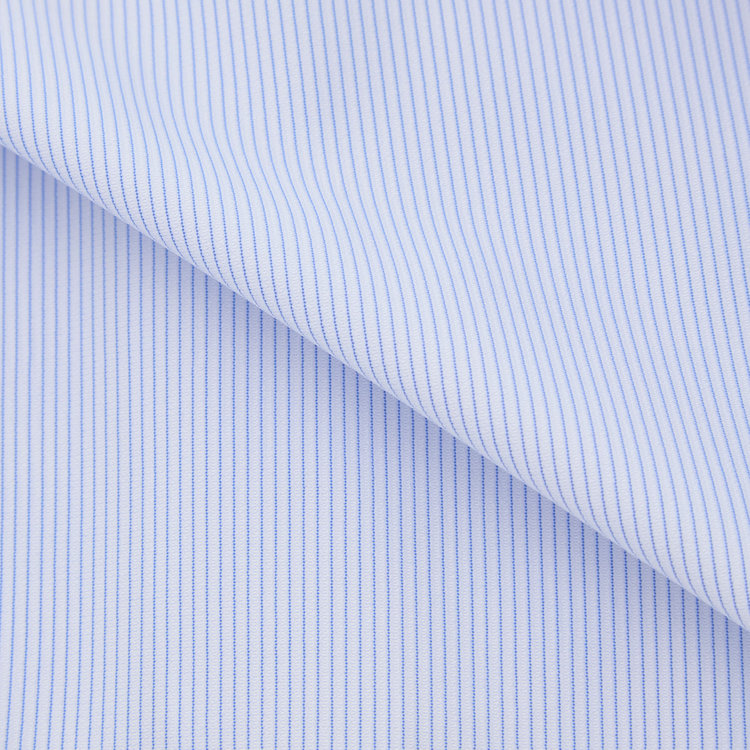 ＪＰコンフォート ネイビー 【発送在庫あり】【WEB限定】【JOHN PEARSE comfort navy】ボタンダウンカラーワイシャツ/ホワイト×ブルーストライプ/ULTRA MOVE「ニット素材」「ノーアイロン」「ストレッチ」「高通気性」 紺中間