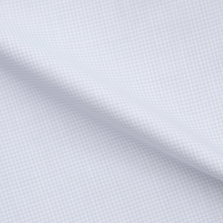 ＤＵＫＥ ＭＯＲＧＡ 【形態安定】ワイドカラーワイシャツ/グレー×チェック グレー中間