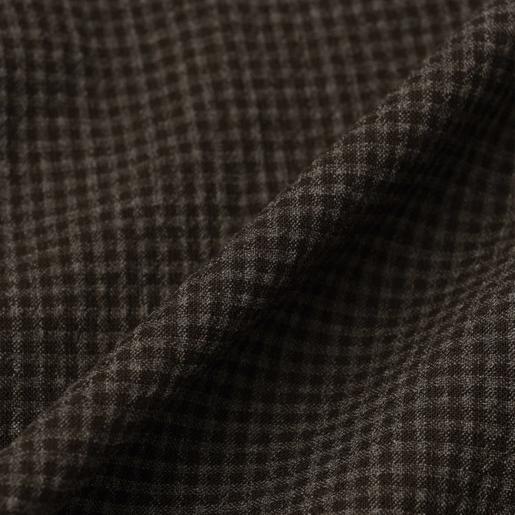 スタンリーブラッカ 【stanley blacker new york】【春夏】2釦段返りジャケット/ブラウン×サッカー 茶中間