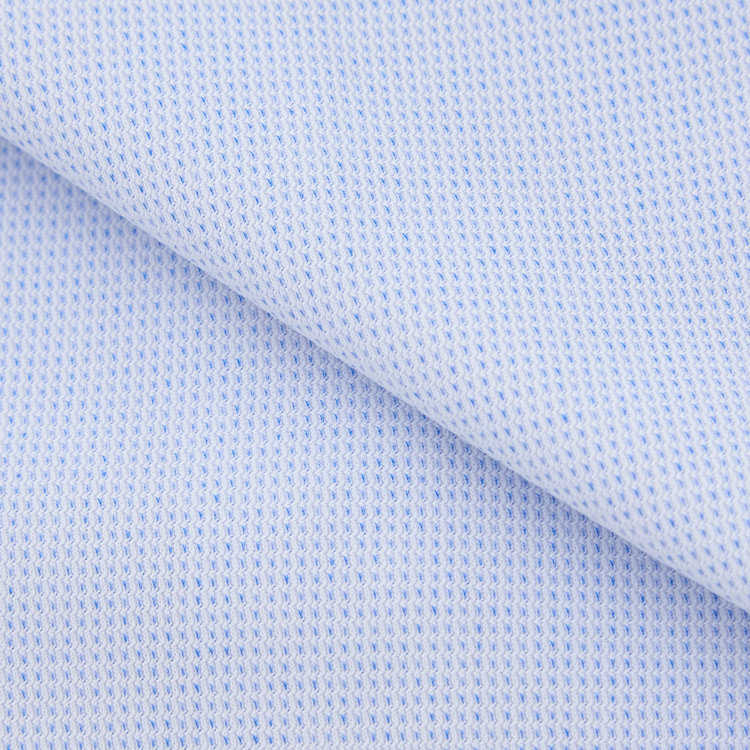 ＪＰコンフォート ネイビー 【発送在庫あり】【WEB限定】【JOHN PEARSE comfort navy】ワイドカラーワイシャツ/ブルー×ドビー/ULTRA MOVE「ニット素材」「ノーアイロン」「ストレッチ」「高通気性」 青淡色