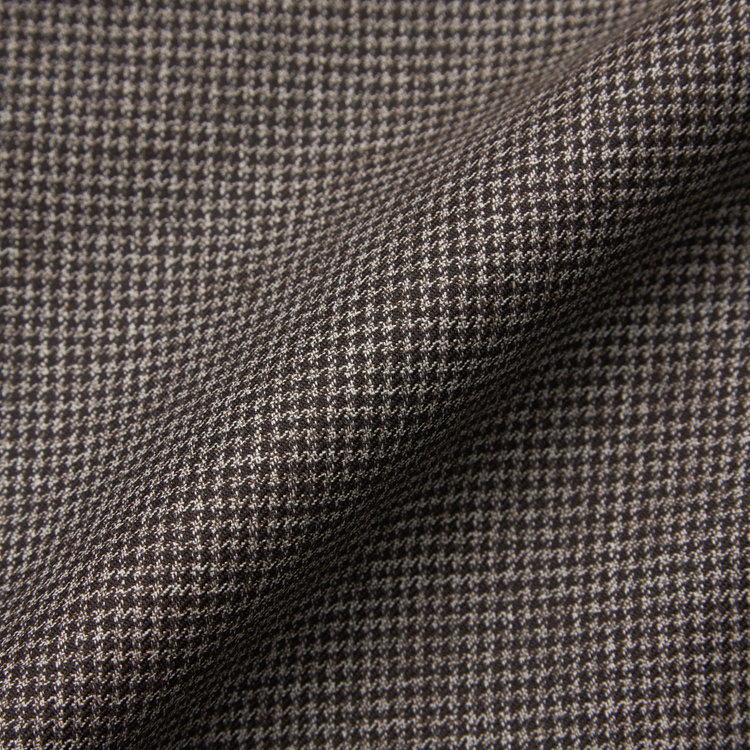 ドナートヴィンチ 【Donato Vinci Italy CLASSICO】【秋冬】3釦段返りスーツ 2タック/ブラウン×ハウンドトゥース/REAL BROWN COLLECTION/NEW ZEALAND LIMITED WOOL/※裾上げ必要 茶中間