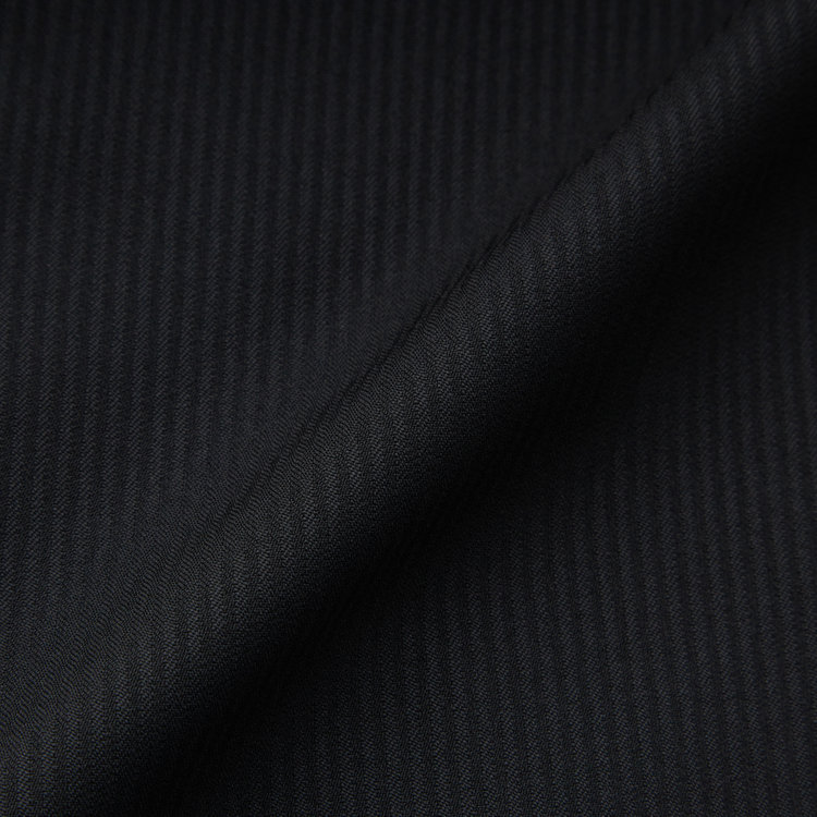 ハイスペックモーション 【HIGH SPEC MOTION】【年間】2釦シングルスーツ 0タック/ブラック×シャドーストライプ/パンツウォシャブル/※裾上げ必要 黒