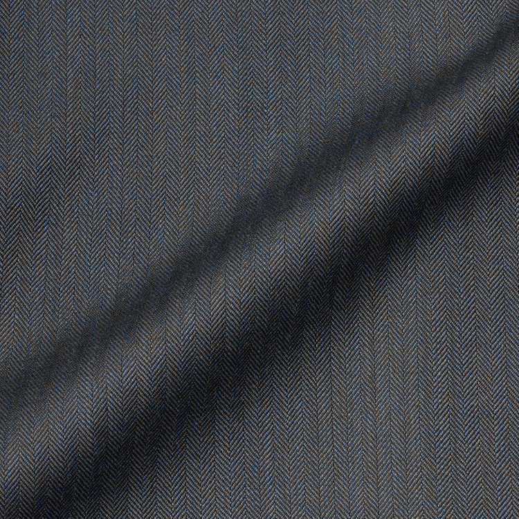 ＪＰ コンフォート 【JOHN PEARSE comfort】【秋冬】2釦シングルスーツ ショートタック/グレー×メランジ7MIX /REAL GRAY /NEW ZEALAND WOOL /※裾上げ必要 グレー濃色