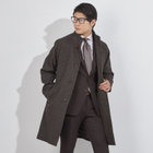 【KANSAIMAN collection】ショートスタンドカラーコート/ブラウン/RE:NEWOOL