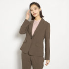 【Diana】【春夏】1釦シングルジャケット/ブラウン×シアー合繊/ウォッシャブル＆ストレッチ