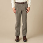 【JOHN PEARSE comfort navy】【秋冬】ワンタックパンツ/ ブラウン×コーデュロイ / ウエストムーブ仕様 /ウォッシャブル ※裾上げ必要