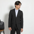 【JOHN PEARSE comfort】【春夏】2釦シングルスーツ ショートタック/ブラック×チェック/REAL BLACK/NEW ZEALAND WOOL/SHOWER CLEAN/SustainaBee Wool/※裾上げ必要