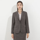 【Diana】【秋冬】ジャケット/グレー×チェック/ウォッシャブル＆ストレッチ