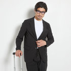 【ULTRA WORK SUIT】【春夏】セットアップ2釦ジャケット/ブラック