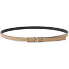 【english girl】リバーシブルベルト/ブラック＆ベージュ/85㎝まで対応