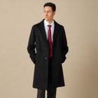 【JOHN PEARSE comfort】チェスターコート /ブラック /スプリットラグラン仕様 /ULTRA MOVE COAT/ウールブレンド