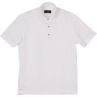 【WEB限定/OUTLET/汚れ・キズ等有】【半袖】【JOHN PEARSE black】【ノーアイロン】ビズポロシャツ/ホワイト/ULTRA MOVE/ニット素材