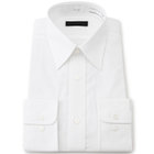 【発送在庫あり】【DUKEMORGAN】【形態安定】レギュラーカラーワイシャツ/ホワイト×ブロード