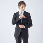 【HIGH SPEC MOTION】【年間】2釦シングルスーツ 0タック/ブラック/ウォシャブル/※裾上げ必要