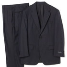 【Donato Vinci 】【秋冬】2釦シングルスーツ ショートタック/ネイビー×ジョーゼットストライプ /REAL NAVY /NEW ZEALAND WOOL/※裾上げ必要