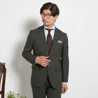 【JOHN PEARSE comfort】【春夏】2釦シングルスーツ ショートタック/グレー×チェック/REAL GRAY/NEW ZEALAND WOOL/SHOWER CLEAN/SustainaBee Wool/※裾上げ必要