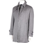 トレンチ】【パワーストレッチ】ウールコート/グレー