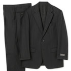 【Donato Vinci】【秋冬】2釦シングルスーツ ショートタック/グレー×ジョーゼットストライプ /REAL GRAY /NEW ZEALAND WOOL/※裾上げ必要