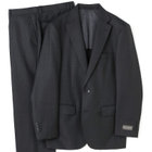 【KANSAIMAN collection】【秋冬】2釦シングルスーツ ショートタック/グレー×ストライプ/REAL GRAY COLLECTION/NEW ZEALAND WOOL SHOWER CLEAN/SustainaBee Wool