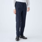 【HIGH SPEC MOTION】【春夏】0タックパンツ/ネイビー/ウエストシャーリング仕様/※裾上げ必要