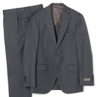 【JOHN PEARSE comfort】【秋冬】2釦シングルスーツ ショートタック/グレー×メランジ7MIX /REAL GRAY /NEW ZEALAND WOOL /※裾上げ必要