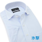 【FREEZETECH 氷撃：酷暑対策シャツ】【半袖】【Donato Vinci Italy Uomo】【STYLISH】【ノーアイロン】ワイドカラードレスワイシャツ/サックス×ドビー/襟裏別布/ULTRA MOVE/ニット素材