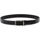 【WEB限定/OUTLET/汚れ・キズ等有】【Donato Vinci Italy】【フリーアジャスト仕様/5mm間隔/32段階】バックルベルト 3.0cm幅/ブラック(ウエスト91cmまで対応)