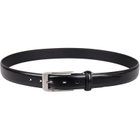【JOHN PEARSE】ピンバックルベルト 3.0cm幅/ブラック(ウエスト94cmまで対応)