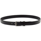 【JOHN PEARSE】ピンバックルベルト 3.0cm幅/ブラック(ウエスト120cmまで対応)