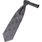 バロックタイ 9.5cm幅/グレー＆グレンチェック